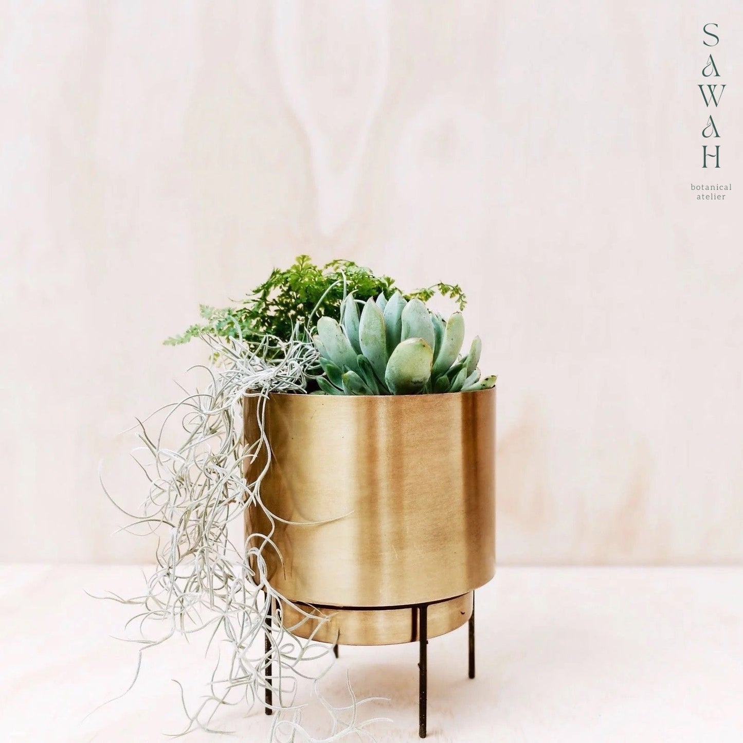 *Test* Stand By Me Brass Gold Planter Decor
