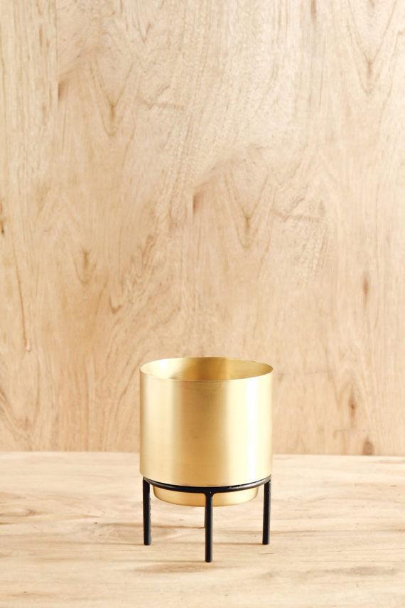 Stand By Me Brass Gold Planter Decor - Lustere Living