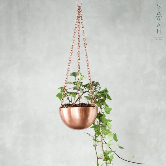 Mini Cooper Rose Gold Hanging Pot Planter