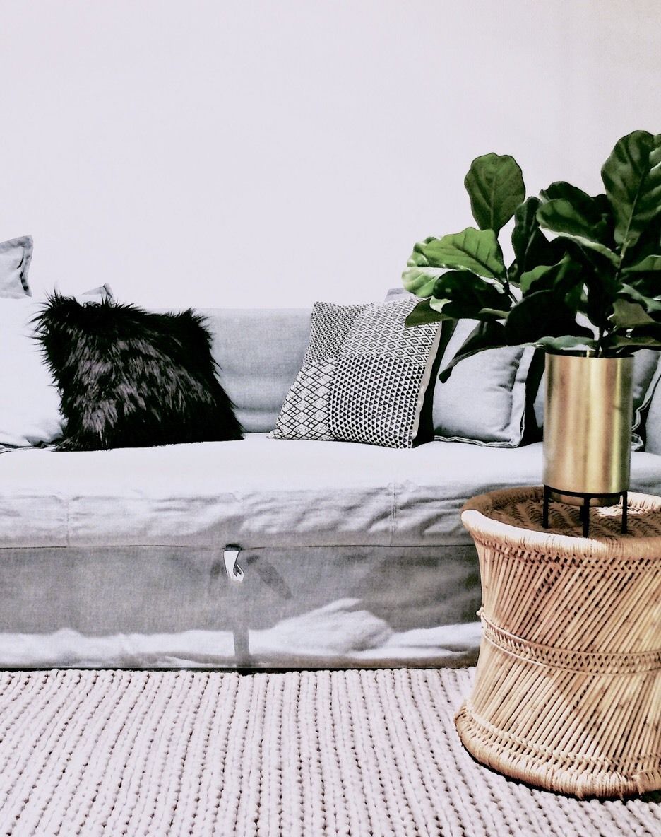 Oriel Tall Brass Gold Planter - Lustere Living